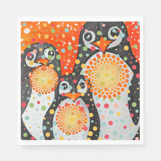 Fantastic Penguins Collection Napkin (Front)