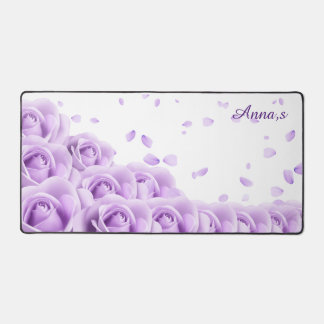 Fantastic purple rose Custom Desk Mat