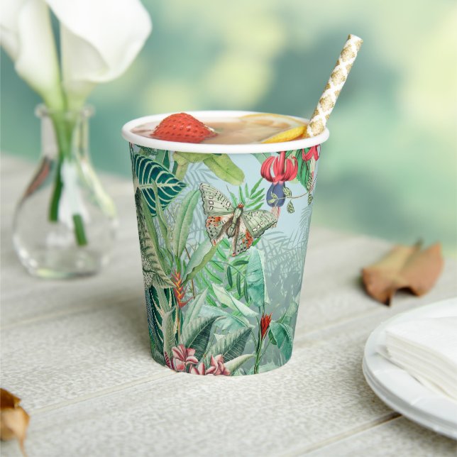 Fantastic Rainforest Paradise Paper Cups (Insitu)