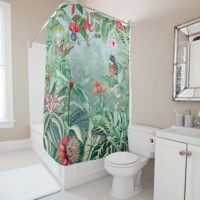 Fantastic Rainforest Paradise   Shower Curtain (In Situ)