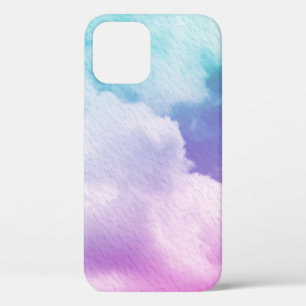 fantastic soft cloud with pastel gradient colour a iPhone 12 case