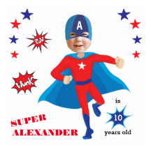 Fantastic USA Superhero Boy Birthday Tremendous