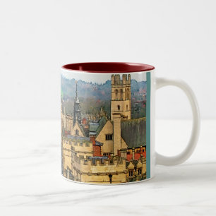 Fantastic View, Oxford, England, High Street #1 Two-Tone Coffee Mug
