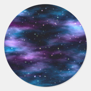 Fantastic Voyage Space Nebula Classic Round Sticker