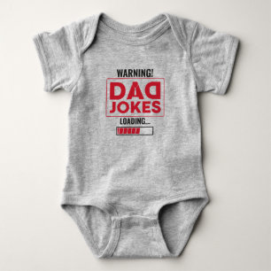 Fantastic Warning! Dad Joke Uploading Baby Bodysuit