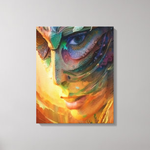 Fantastic woman portrait canvas print