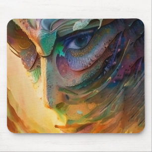 Fantastic woman portrait mouse mat