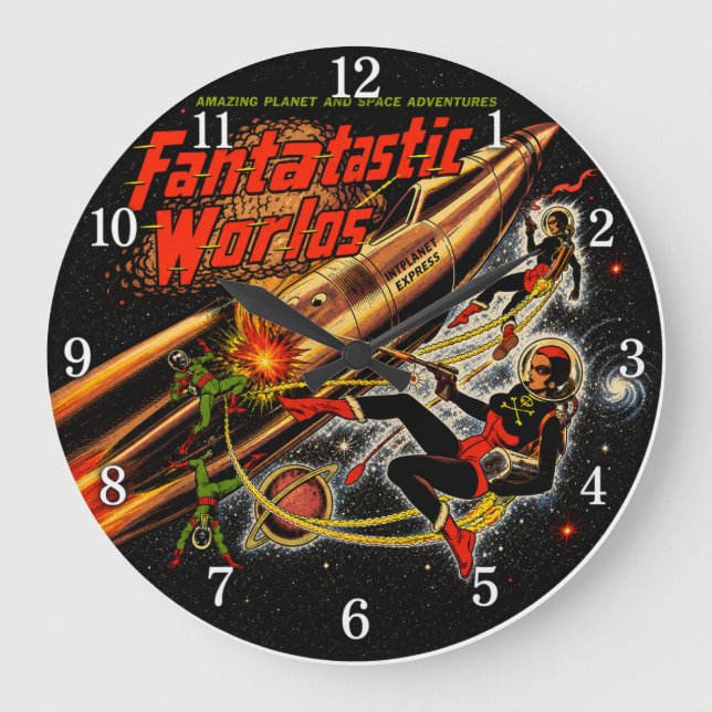 Fantastic Worlds Large Clock (Front)