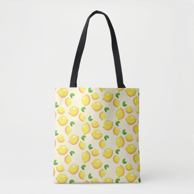 fantastic yellow lemons tote bag (Front)