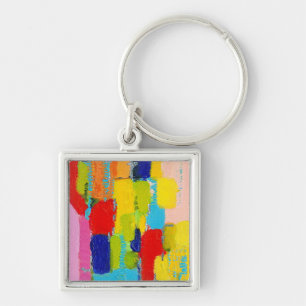 Fantastical Abstract Painting by Kris Taylor Key Ring