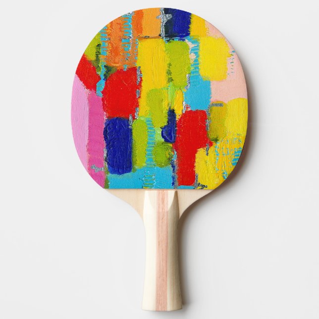 Fantastical Abstract Painting by Kris Taylor Ping Pong Paddle (Front)