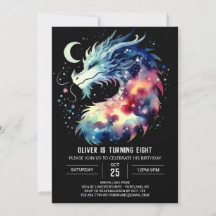 Fantastical Dragon Birthday Children Invitation