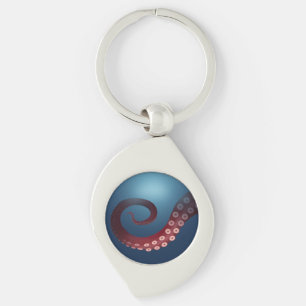 Fantastical Ocean Creature Marine Animal Steampunk Key Ring