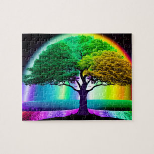 Fantastical Otherworldly Tree of Life Jigsaw Puzzle