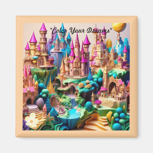 "Fantastical Worlds Uncovered" Magnet