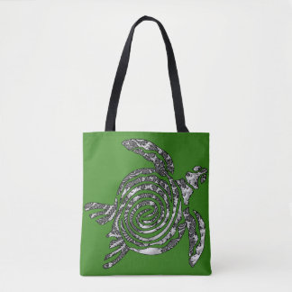 Fantasy 3 D Turtle Tote Bag
