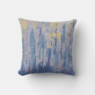 Fantasy Abstract Waterfront Cityscape Cushion
