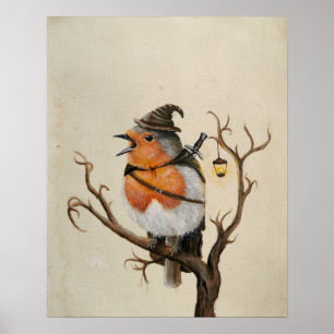 Fantasy adventure robin artwork poster