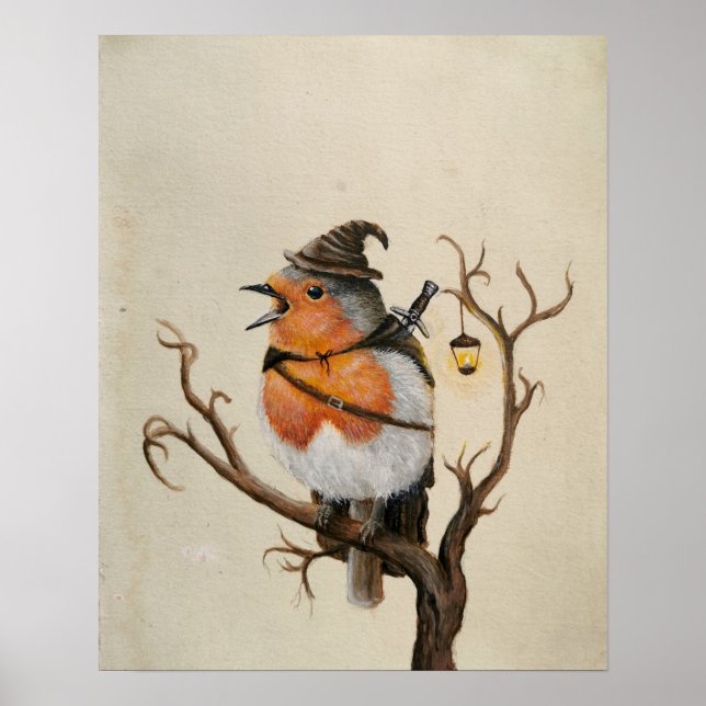 Fantasy adventure robin artwork poster (Front)