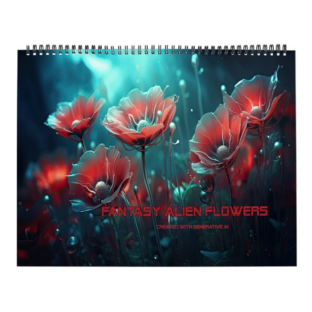 Fantasy Alien Flowers Calendar (Cover)