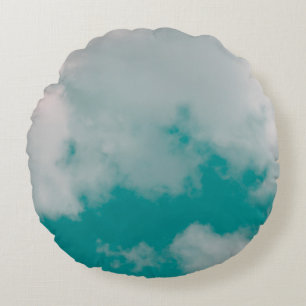 Fantasy and vintage dynamic cloud and sky with gru round cushion