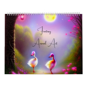 Fantasy animal art for kids calendar