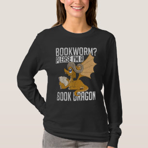 Fantasy Animal Book Dragon Bookworm Book Nerd Rea T-Shirt