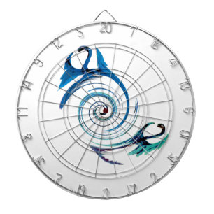Fantasy Animal Bue Dragons Dartboard