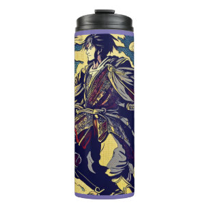 Fantasy Anime Hero 2 - Japanese Woodcut Thermal Tumbler
