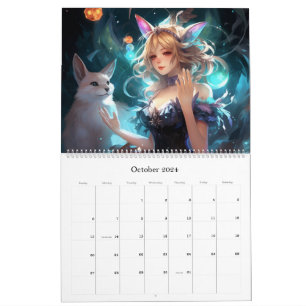 Fantasy Anime Worlds 2024 Calendar