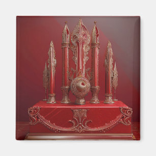 Fantasy Antique Fountain Pen Deskset Magnet