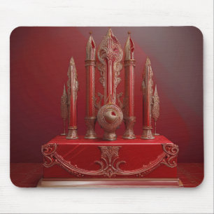 Fantasy Antique Fountain Pen Deskset Mouse Mat