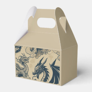 Fantasy Antiqued Dragons Favour Box