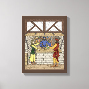 Fantasy Apothecary Shop Canvas Print
