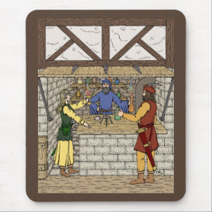 Fantasy Apothecary Shop Mouse Mat
