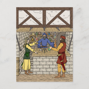 Fantasy Apothecary Shop Postcard