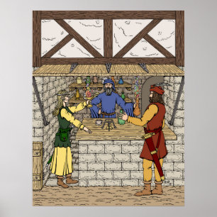 Fantasy Apothecary Shop Poster