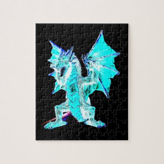 Fantasy Aqua Blue Dragon