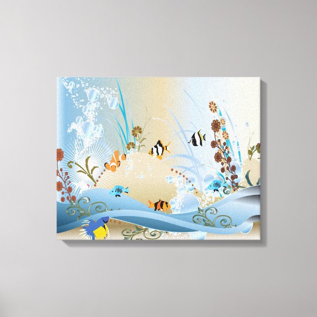 Fantasy Aquarium Canvas Print (Front)