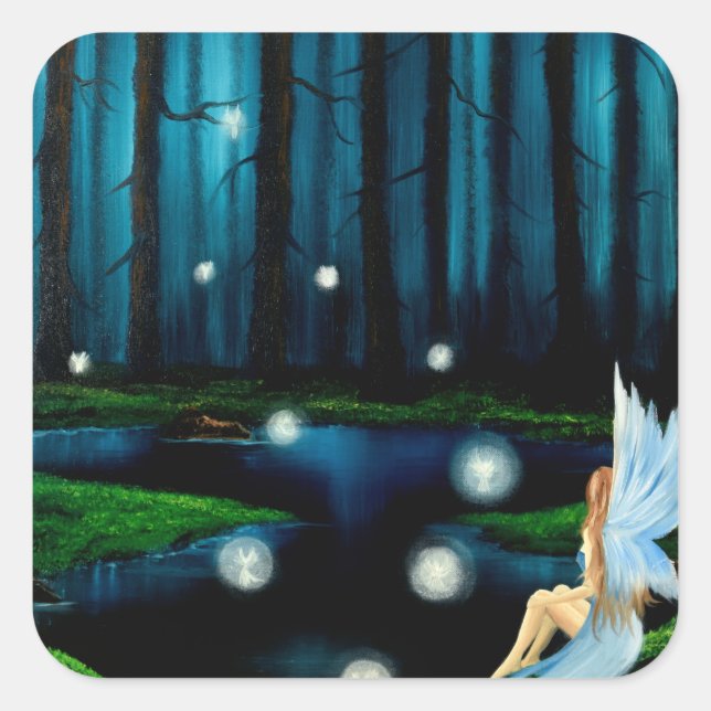 Fantasy Art Fairy Sticker (Front)