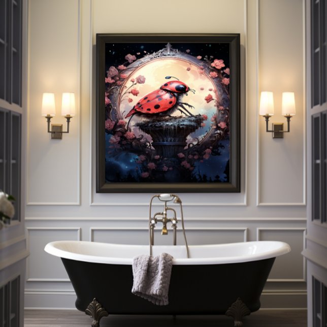 🐞Fantasy Art Ladybug Delight No. 1 Poster (Creator Uploaded)