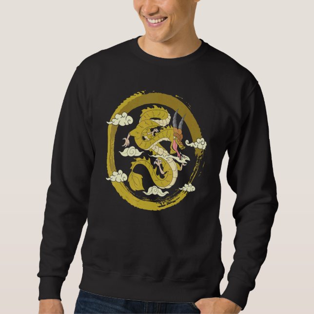 Fantasy Asian Dragon Mysthical Creature Chinese Dr Sweatshirt (Front)