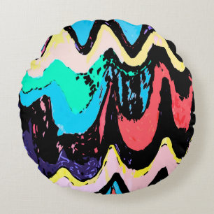 Fantasy at sea round cushion