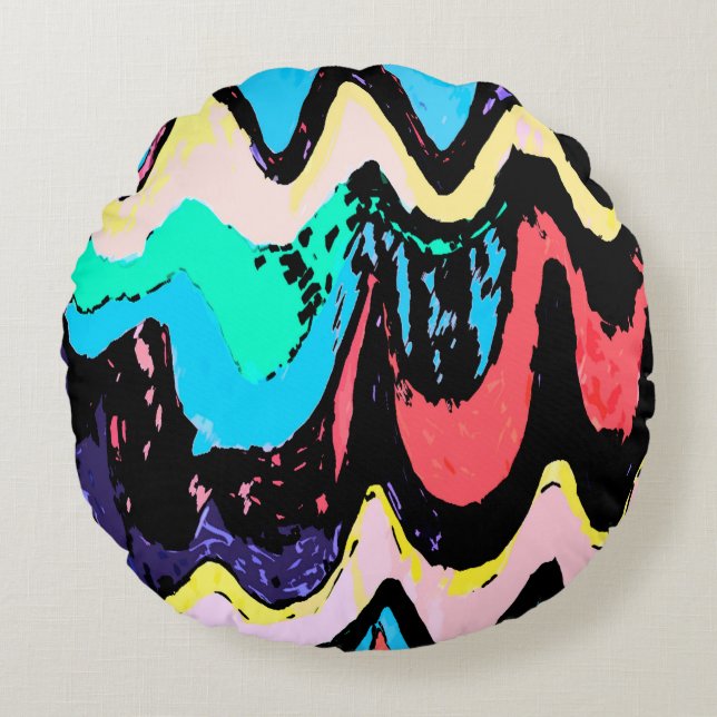 Fantasy at sea round cushion (Front)