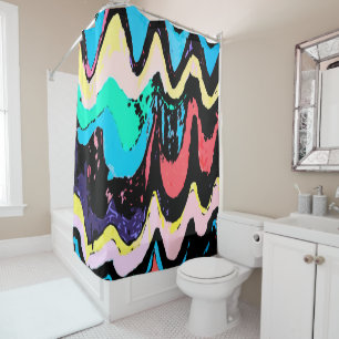Fantasy at sea shower curtain