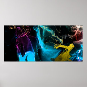 Fantasy Background. Macro Photo Paint. Faded Aweso Poster