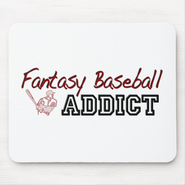 Fantasy Baseball Addict Mouse Mat (Front)