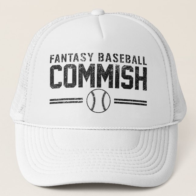 Fantasy Baseball Commish Trucker Hat (Front)