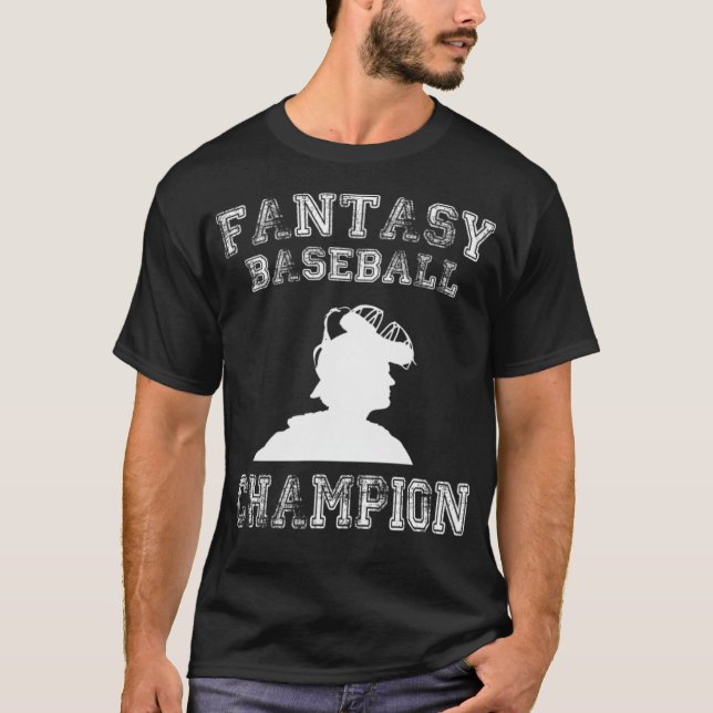 Fantasy Baseball Design Champion baseball heart T-Shirt (Front)