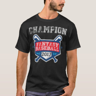 Fantasy Baseball Design Champion team baseball hea T-Shirt